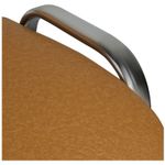 Стул Helmi HL-F01 "Изо", каркас хром, обивка кожзам песочный