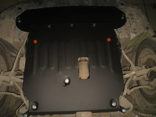 Защита картера и КПП (сталь 2 мм) для Honda Accord VI 1996-2002 (V - 1.6; 1.8; 2.0; 2.2; 2.3; 2.0TD) (2 части) Alfeco.ALF0931st