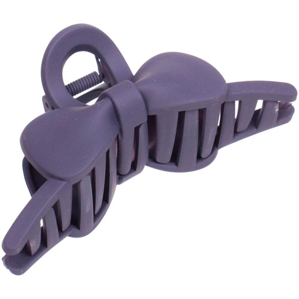 Заколка-краб для волос на блистере «Style Matte», бантик, микс 6 цветов, 11см