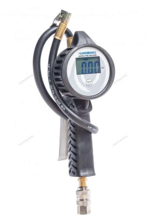 NORDBERG (Ti8D) Пистолет для подкачки шин с цифровым манометром