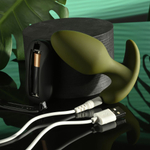 Анальная вибропробка The Colonel цвета хаки - 10,2 см. (Цвет: хаки)