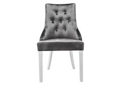 Стул Elegance white / fabric grey