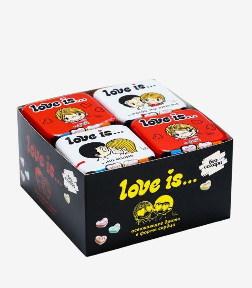 Конфеты освежающие "Love is", в кейсе, 20 г