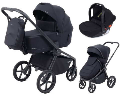 Детская коляска Rant Flex Therm Soft 3 в 1 с автокреслом Cruise Black Midnight Black