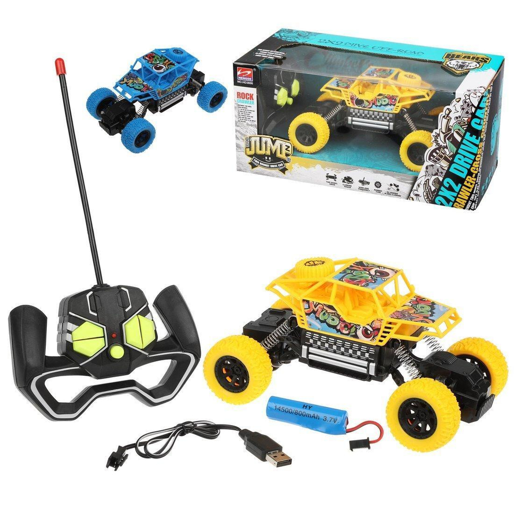 Машина р/у, 4 канала, аккум., USB шнур, в ассорт., коробка HD3800