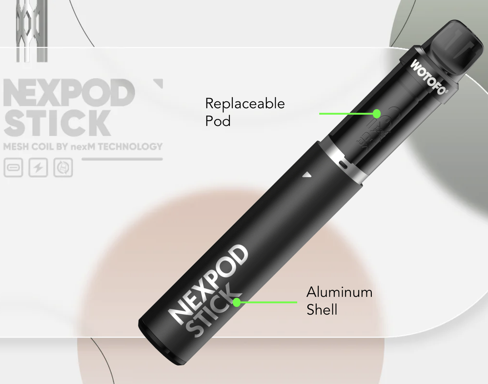 WOTOFO NexPOD Stick - Black (battery part without cartridge)