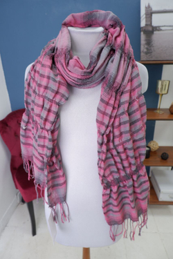 Шарф оригинальный с бахромой