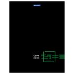 Тетрадь А4, 48 л., BRAUBERG, скоба, клетка, глянцевый лак, "DARK", 404042, 3шт