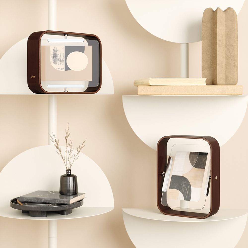 Фоторамка двусторонняя Bellwood, 16х22 см, состаренный орех