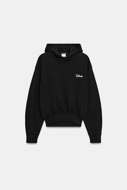 ZARA ТОЛСТОВКА С ТЕКСТОМ ©DISNEY, ЧЕРНЫЙ