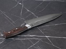 Кухонный нож "Шеф" со следами ковки, сталь Х12МФ, рукоять венге