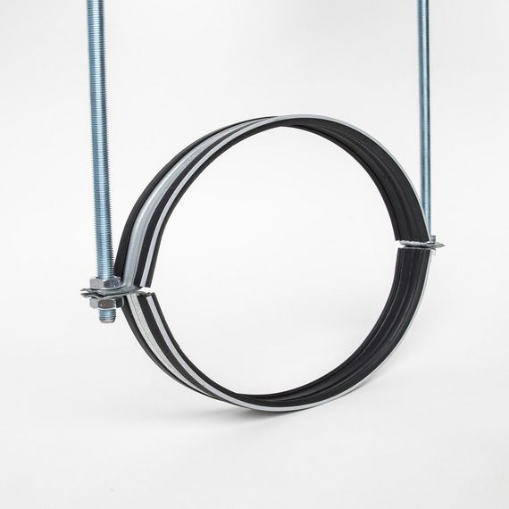 Хомут для воздуховода SHUFT с резиновым профилем 800мм (шпилька) — (2)