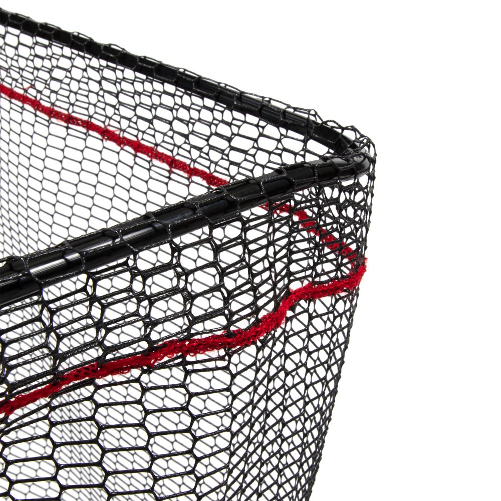 Голова подсачека Namazu Pro, квадратный обод с подгибом 50х45 см, прорезиненная сетка/25/