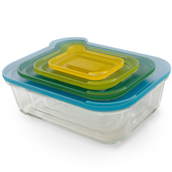 Набор из 4 контейнеров Nest стеклянный Joseph Joseph