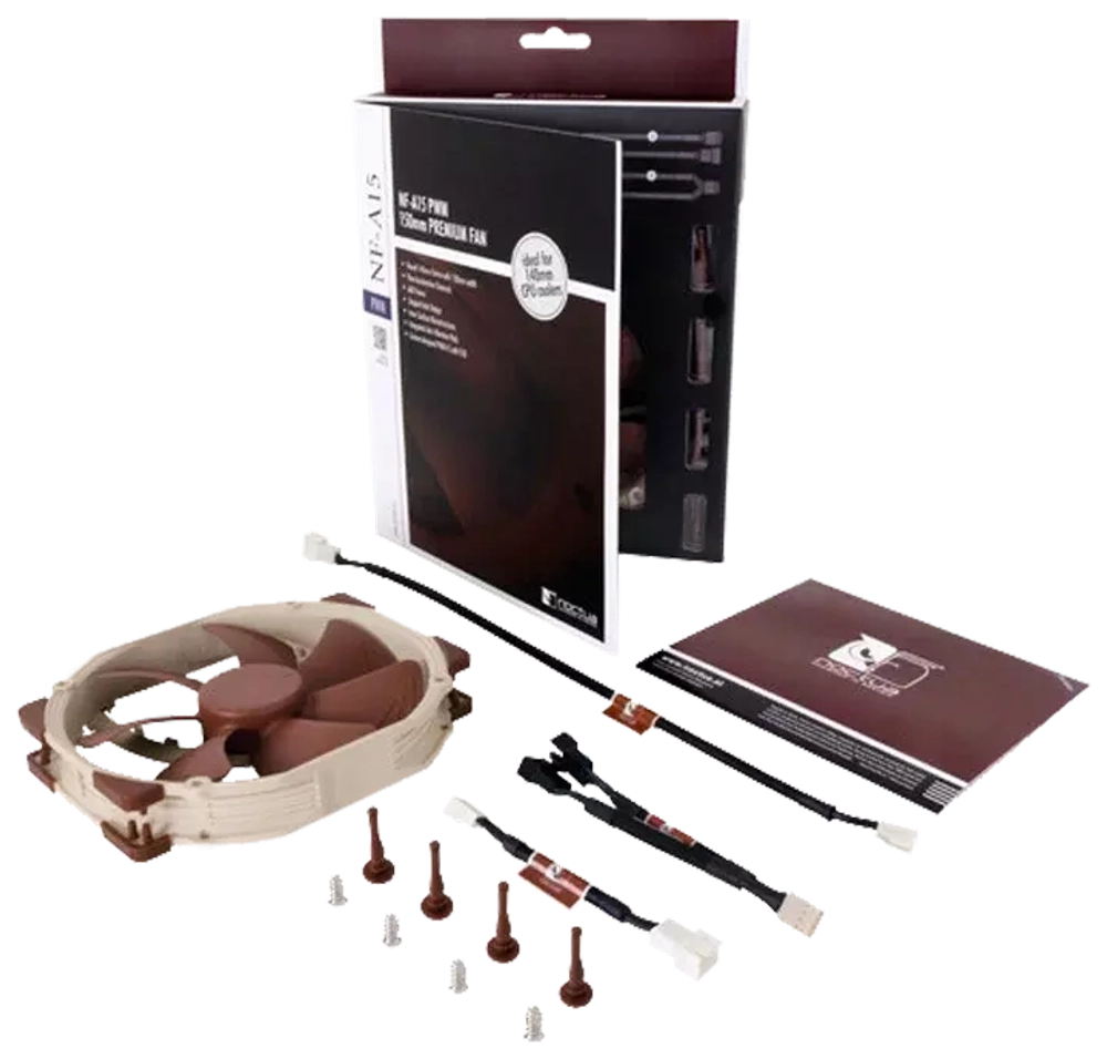 Вeнтилятор для корпуса Noctua NF-A15 PWM (NF-A15 PWM) - 140mm 1  1200 об/мин, 19.2 дБ, 4-pin PWM