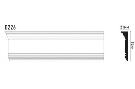 Плинтус(90*21*2000 мм) D226/20