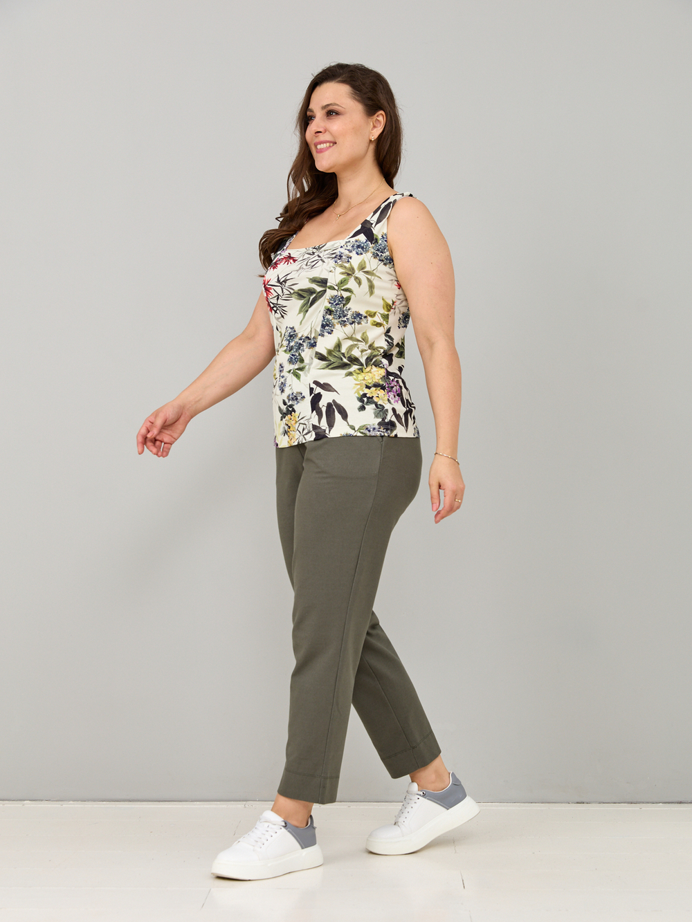 Майка М-040/молоко-акварельгортензия