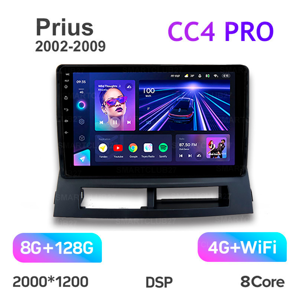 Teyes CC4 Pro 9" для Toyota Prius 2002-2009