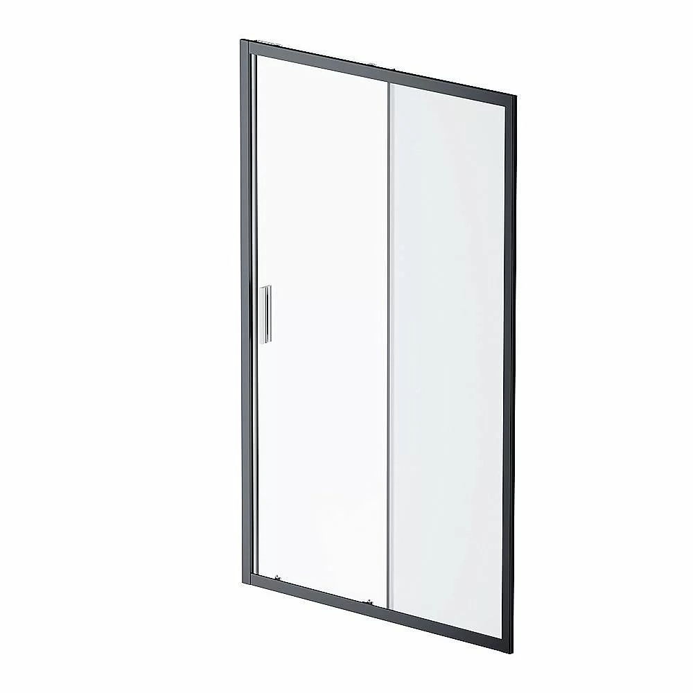 Душевая дверь AM.PM GEM W90G 120 прозрачная-матовая/черный