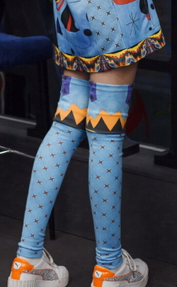 Комплект (худи и гетры) "Миро", по мотивам абстрактной живописи Жоан Миро