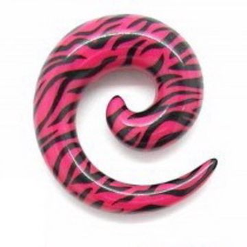 Растяжка акриловая спираль (красная/зебра)