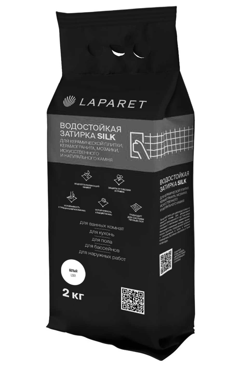 Laparet-fuga Silk, белый водостойкая  (2 кг)
