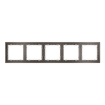 Рамка пластиковая VOLTUM S70 на 5 пост, (капучино)