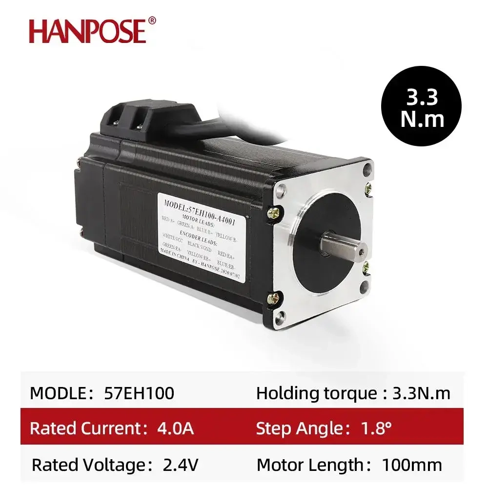 шаговый двигатель Nema 23 (57EH100A4001-CL57) 4.0A 330N.CM