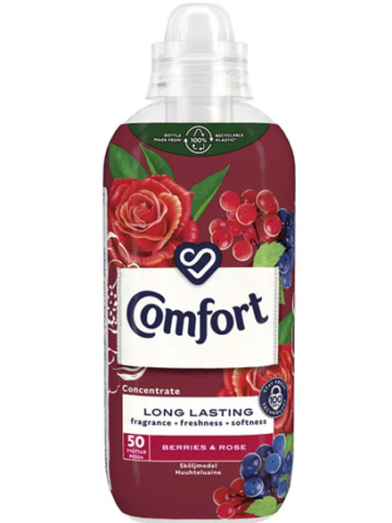 Кондиционер для белья Comfort Berries & Rose 762 мл, Чистый аромат сладких ягод и роз