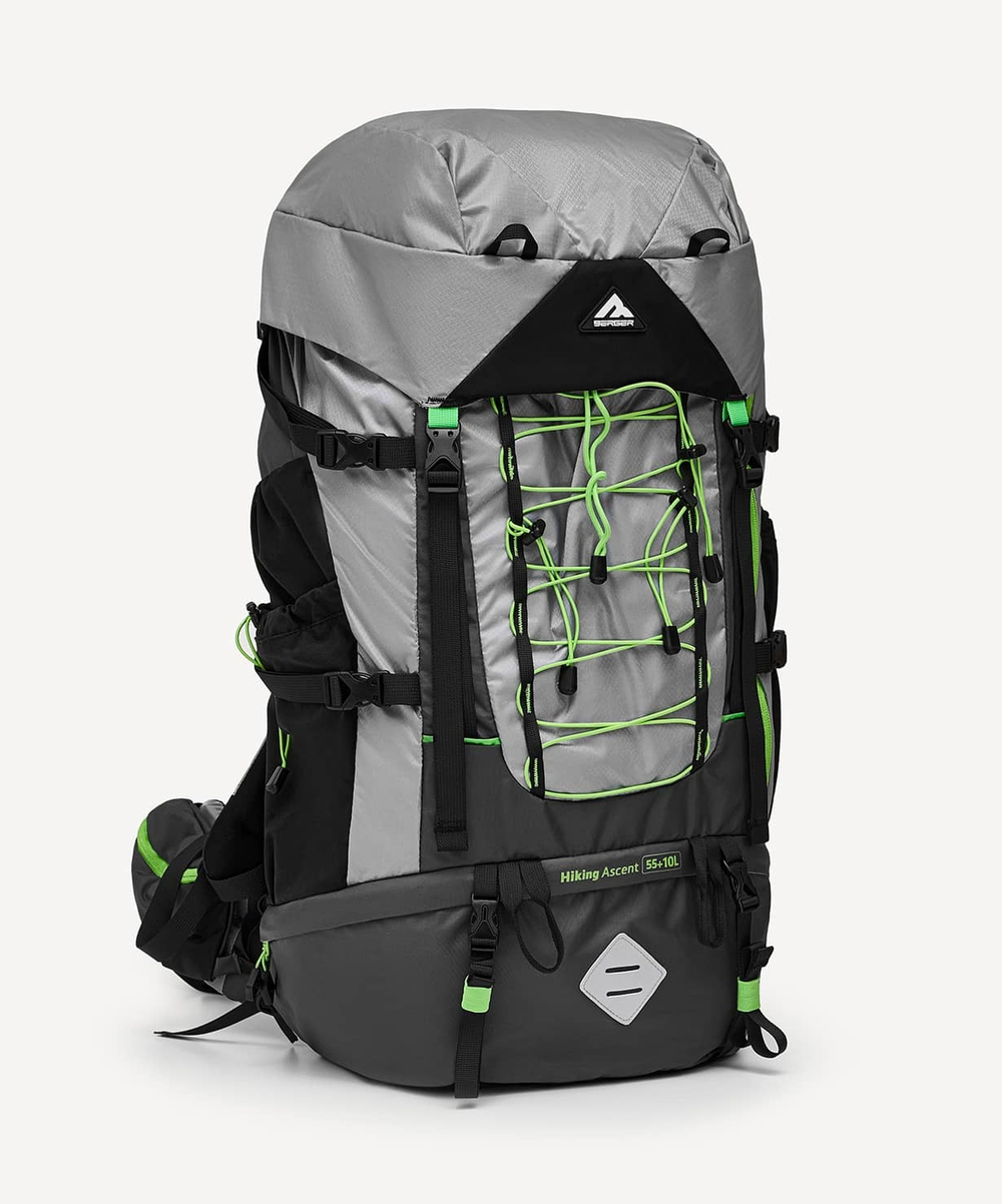 Рюкзак Hiking Ascent, серый, 55+10 л