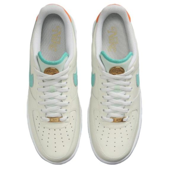 Кроссовки Nike Air FORCE 1 для скейтборда Низкие Бежево-зеленые Мужские