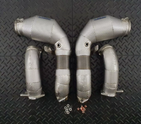 RedStar Exhaust Приемные трубы (Downpipes) спорт-кат HJS HD 130мм с термозащитой BMW XM G09