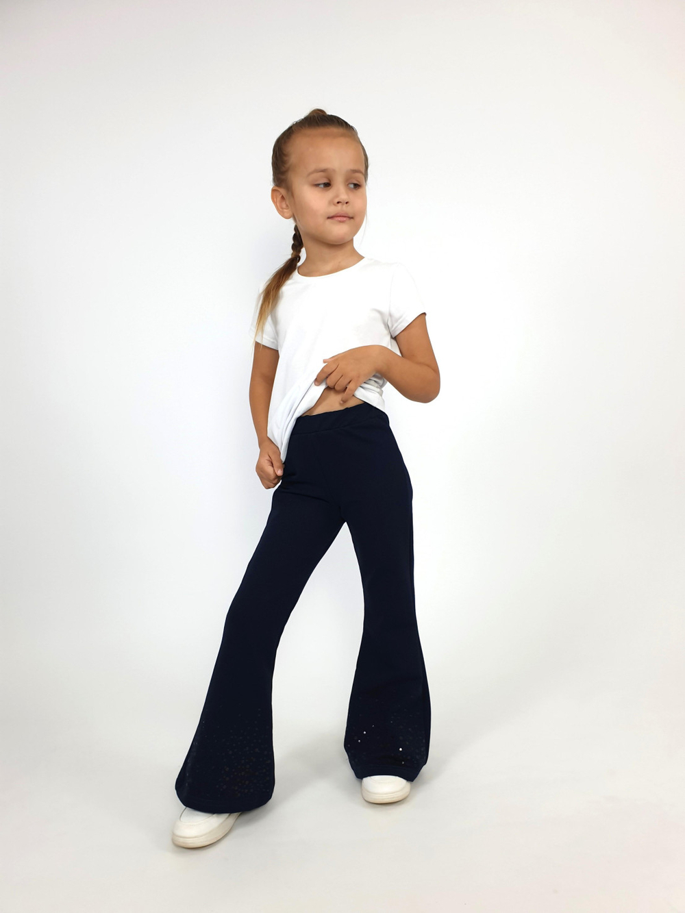 17-17-6 Брюки для девочки Luneva