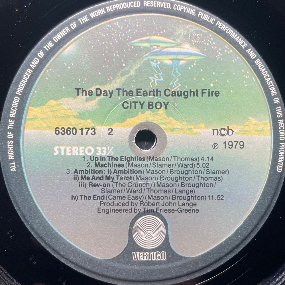 City Boy - The Day The Earth Caught Fire (Скандинавия 1979г.)