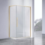 Душевой уголок Vincea Slim-N VSR-4SN8013CLG 130x80 стекло прозрачное/профиль золото брашированное
