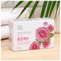 Мыло туалетное Mukunghwa Rose Beauty, с экстрактом розы, 100г