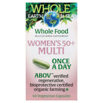 Natural Factors, Whole Earth & Sea®, мультивитамины для женщин старше 50 лет, 60 вегетарианских капсул