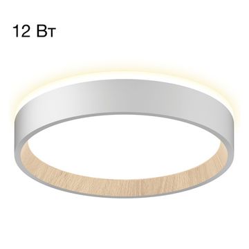 Настенно-потолочный светодиодный светильник 12W 3000-5500K CL750180 белый+бук Etalon Citilux