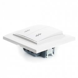 Переключатель двухклавишный Stekker Эрна 39919