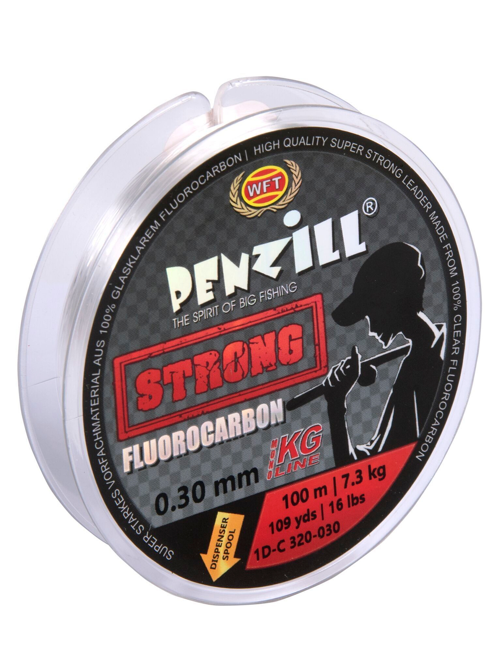 Леска монофильная WFT KG Penzill FLUOROCARBON Strong 100 м, 0.30 мм