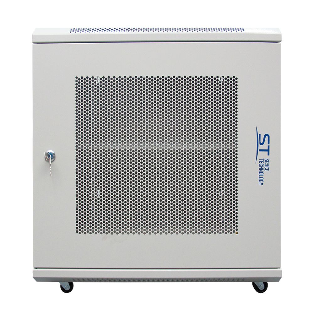 Шкаф настенный с полкой 19`` 12U ST-NCP12U600 (серый) 12U 2-х секционный, 530*600, перфор. дверь