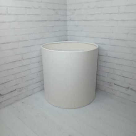 Коробка БЕЗ КРЫШКИ 10*10 БЕЛЫЙ ЛЕН МАТОВАЯ