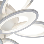 Потолочный светодиодный светильник 115Вт, 8700Лм, 3000-6000К, Ra>80, плавная регулировка мощности, изменение цветовой температуры, ночник,  металл/акрил, белый