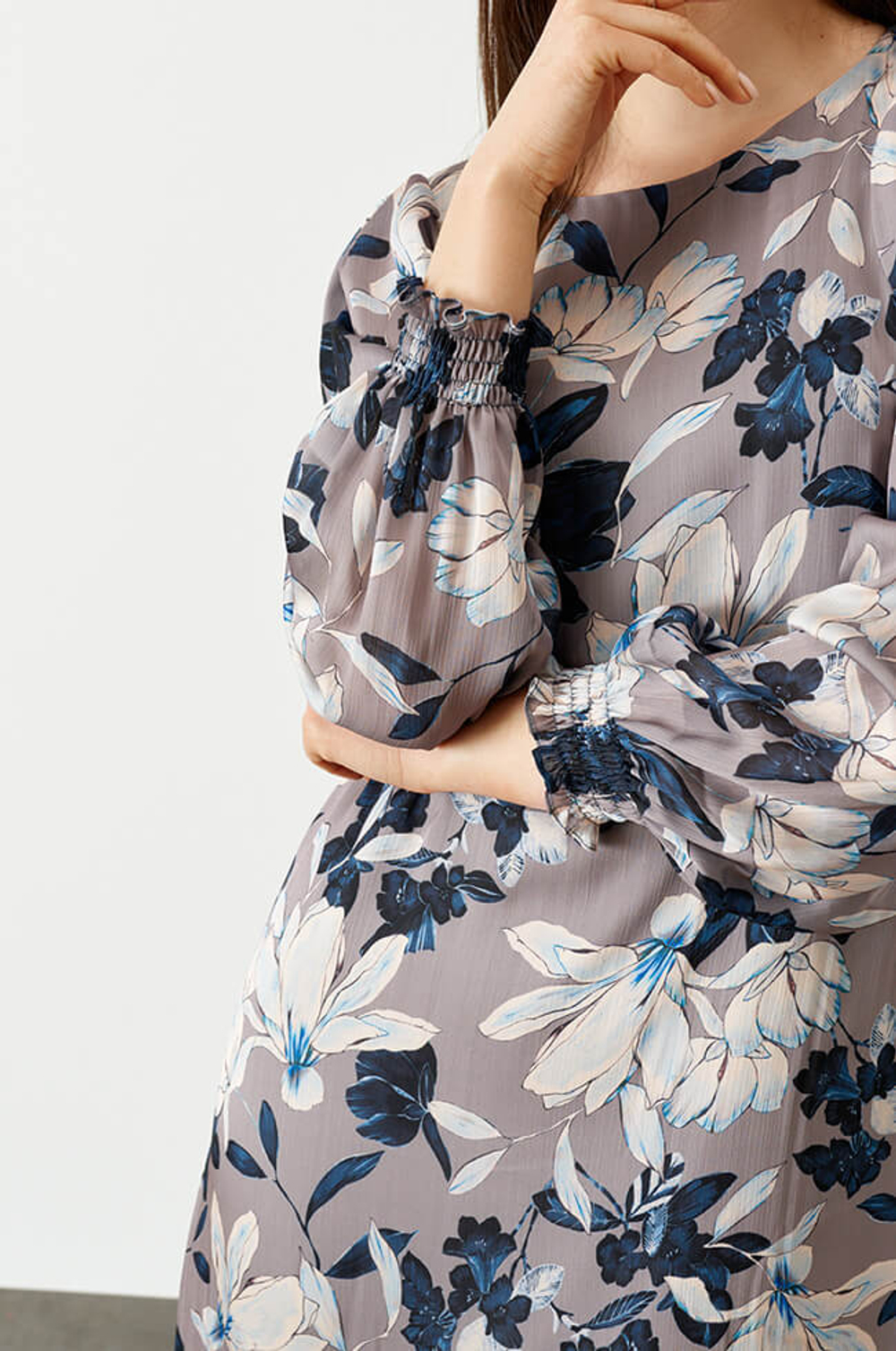 51419 Платье женское (серый принт 1)