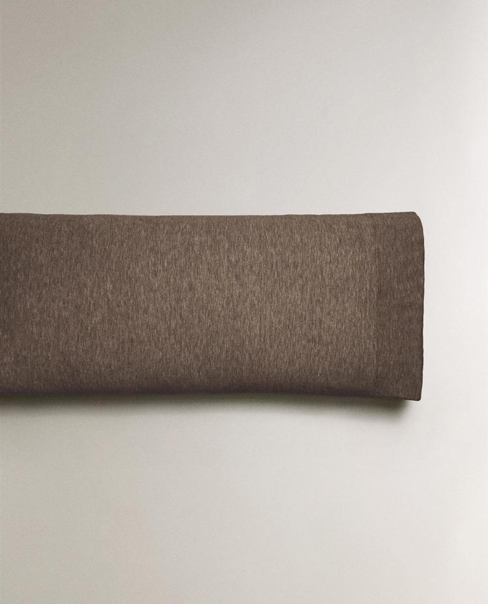 ZARA HOME ХЛОПКОВАЯ НАВОЛОЧКА, КОРИЧНЕВЫЙ