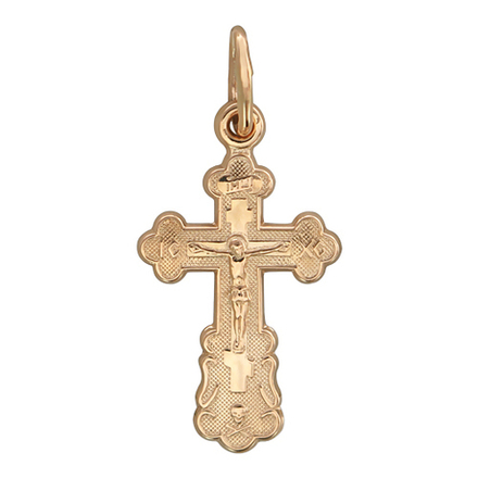Крест из красного золота 585 пробы JA-CR-1Р010429