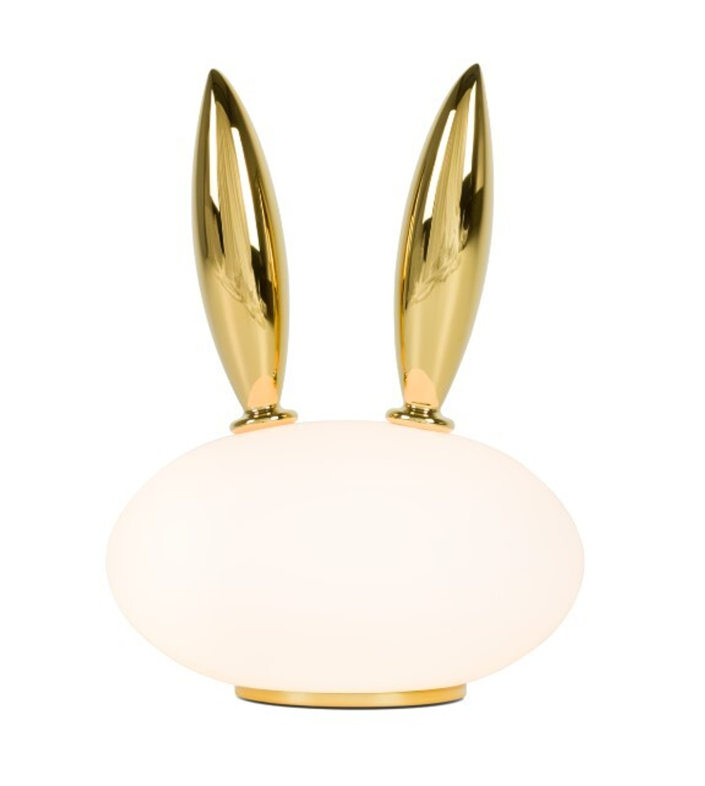 Лампа настольная Purr MOOOI стекло/фарфор/white/gold 210х210х270h коллекция Pet Light