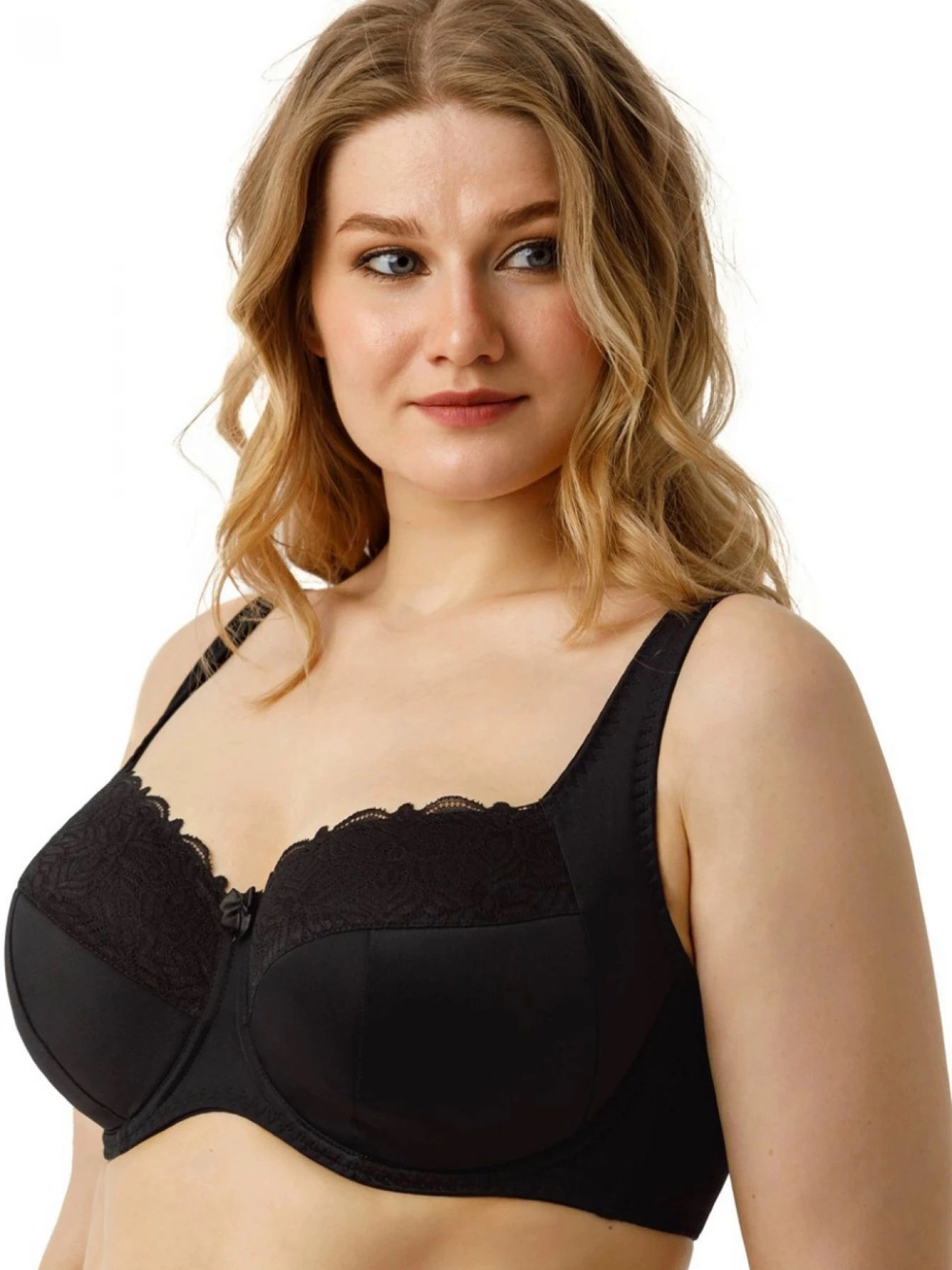 Бюстгальтер на каркасах с мягкими чашками и широким станом (Размер: 85E) (Цвет: белый)