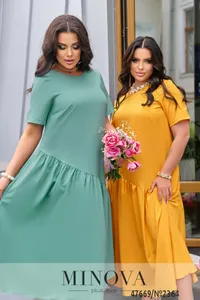 Платье 2364-желтый Minova