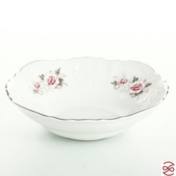 Набор салатников Bernadotte Серая роза платина 16 см(6 шт)